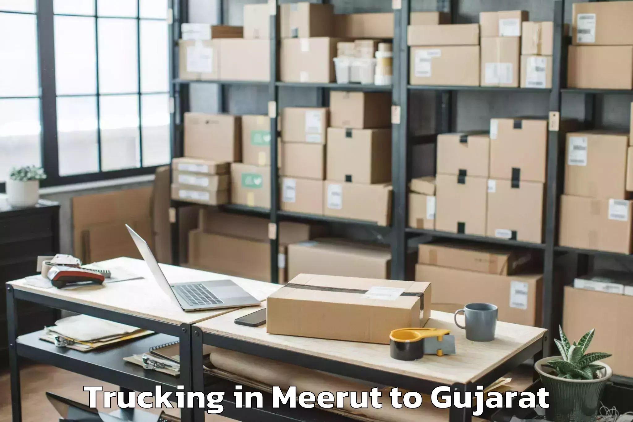 Hassle-Free Meerut to Vadnagar Trucking